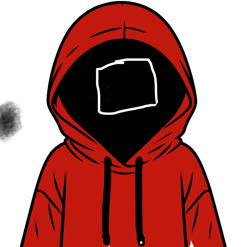 faceless girl in hoodie