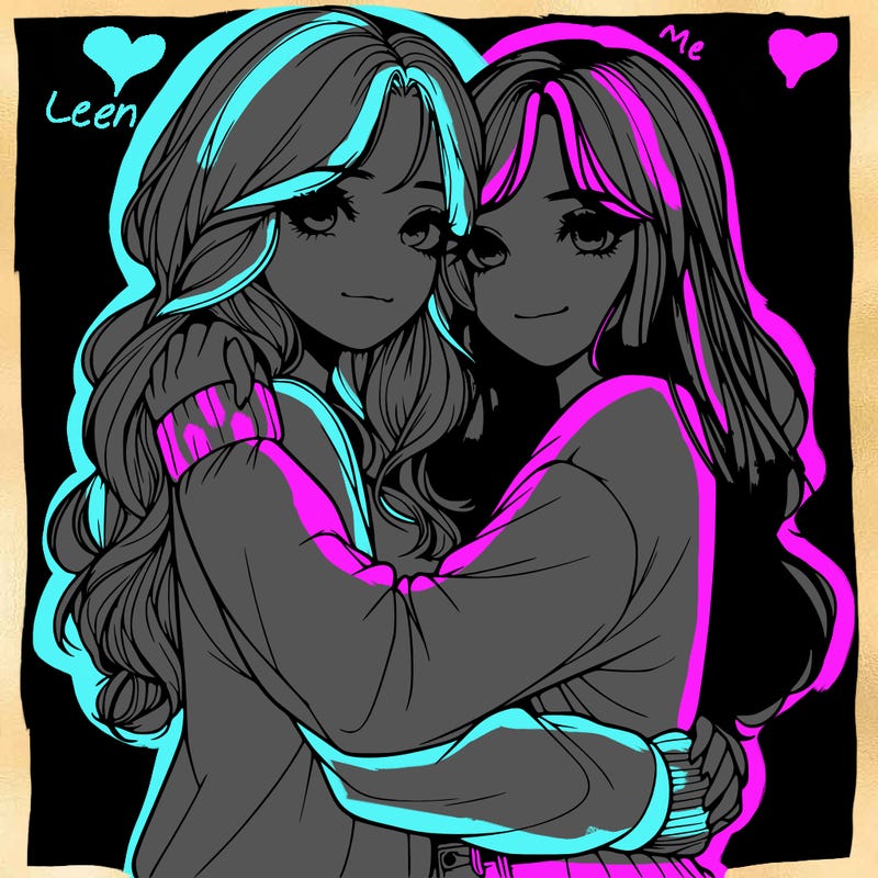 realistic girls hugging