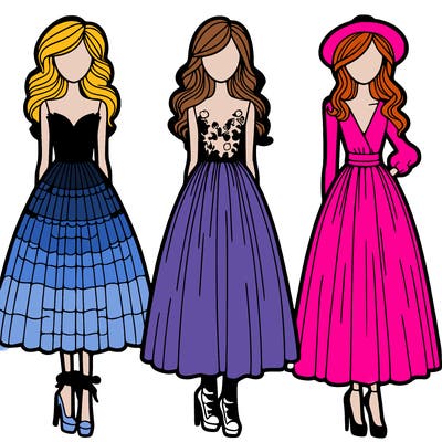 fashion dresses models