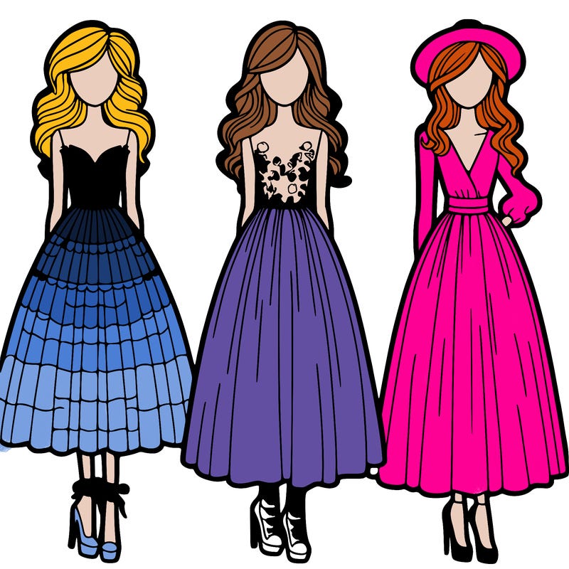 fashion dresses models