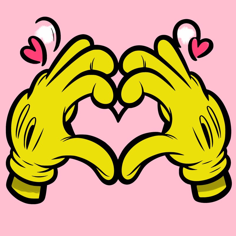 two hands making a heart