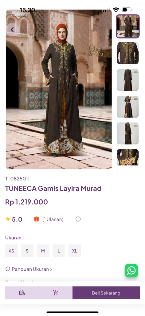 Tuneeca - Product page for the Tuneeca Gamis Layira Murad modest ethnic dress