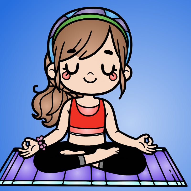 girl doing yoga