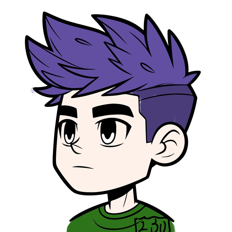 guy with short spikey hair