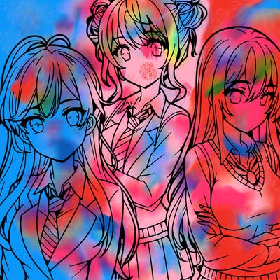 anime girls teenagers