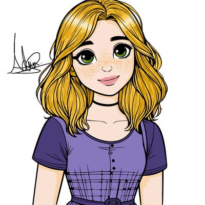 realistic young girl