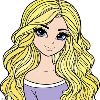 beautiful girl with gorgeous hair