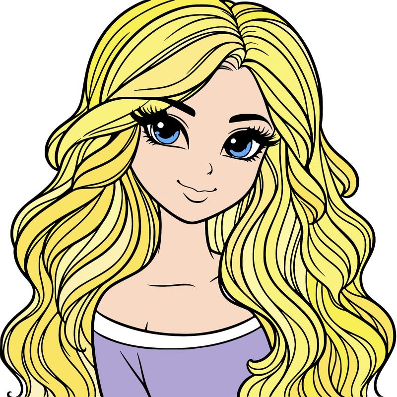 beautiful girl with gorgeous hair