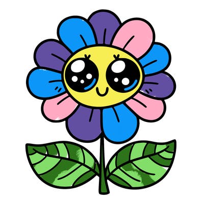 flower with eyes
