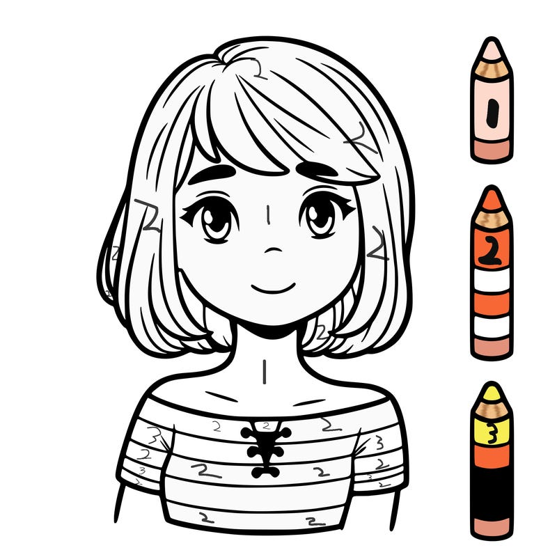 girl with short hair