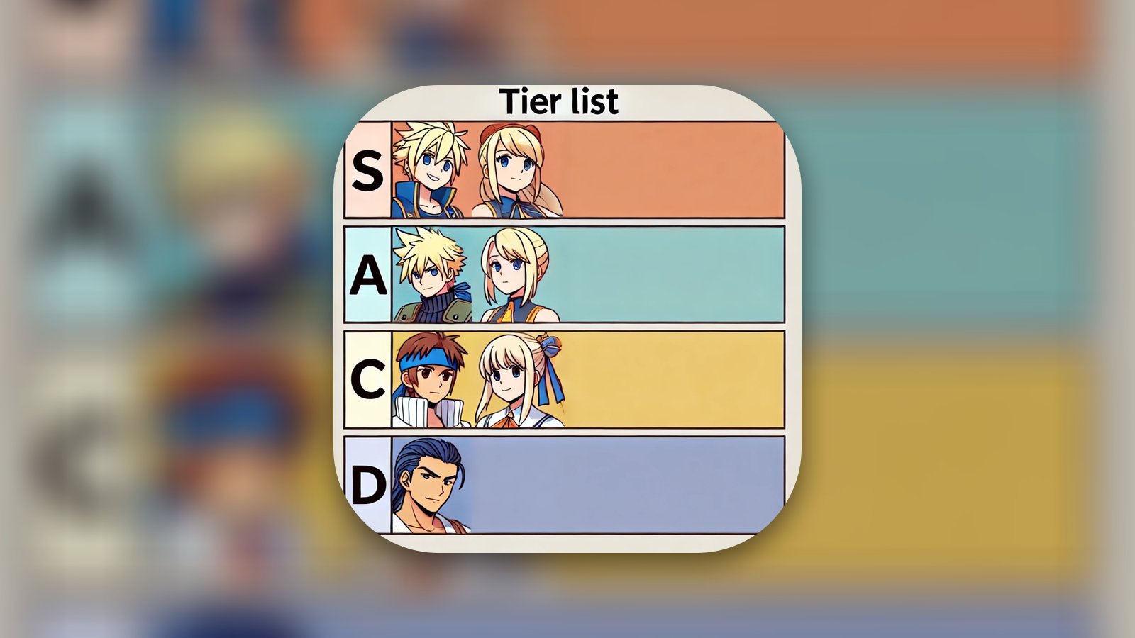 Tier - Tier List Maker - Graphics & Design App | MWM