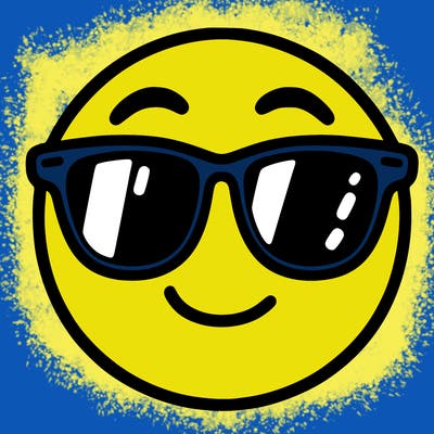emoji with sunglasses