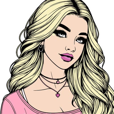 detailed realistic girl