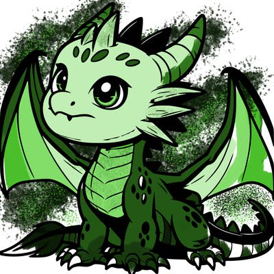 fierce baby night dragon