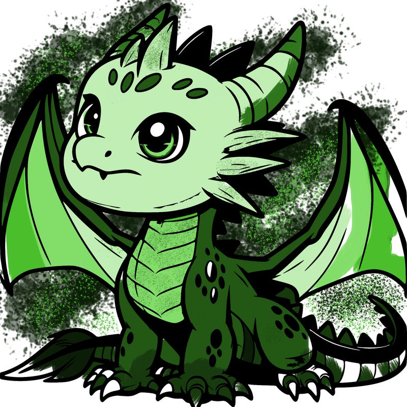 fierce baby night dragon
