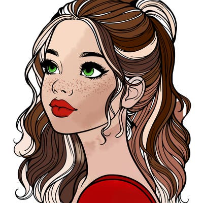 beautiful realistic girl