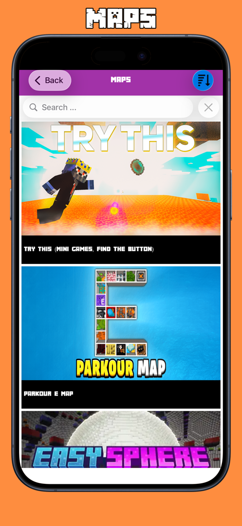 A list of custom maps for Minecraft PE available for download