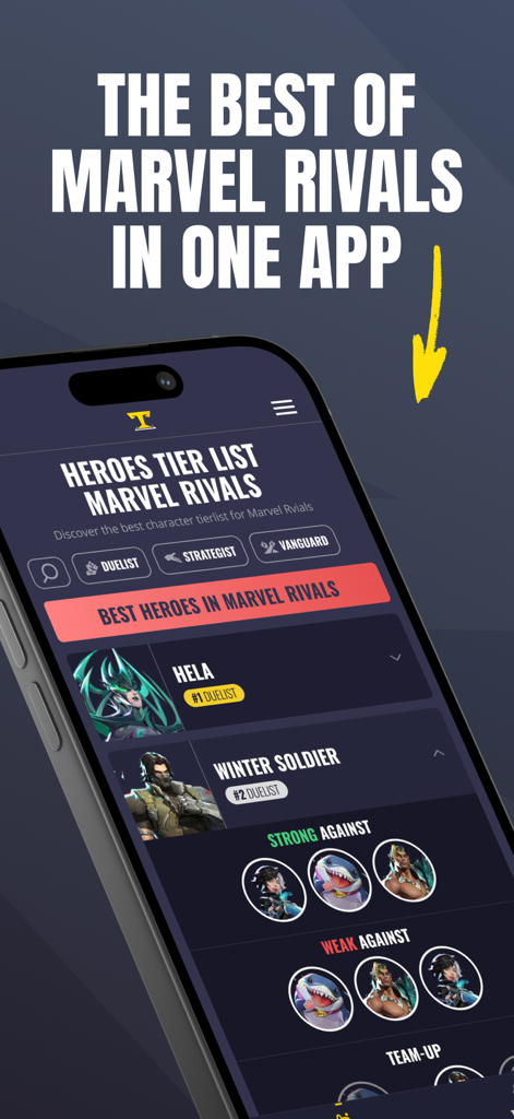 Marvel Rivals Tier List - Entertainment App | MWM