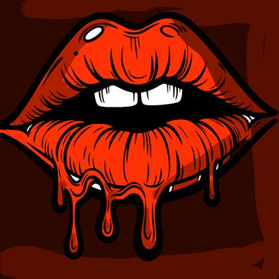 lips that look realistic and drip