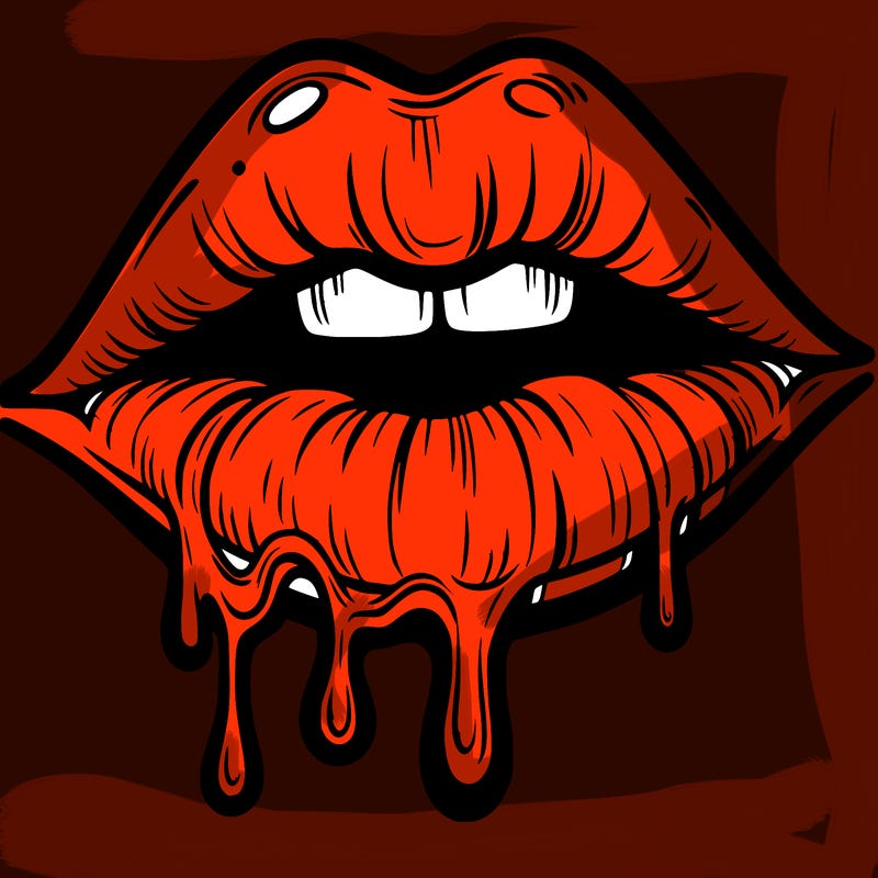 lips that look realistic and drip