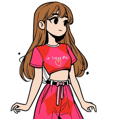 girl in a cute crop top