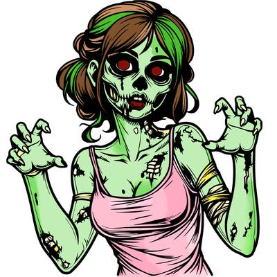 realistic zombie girl