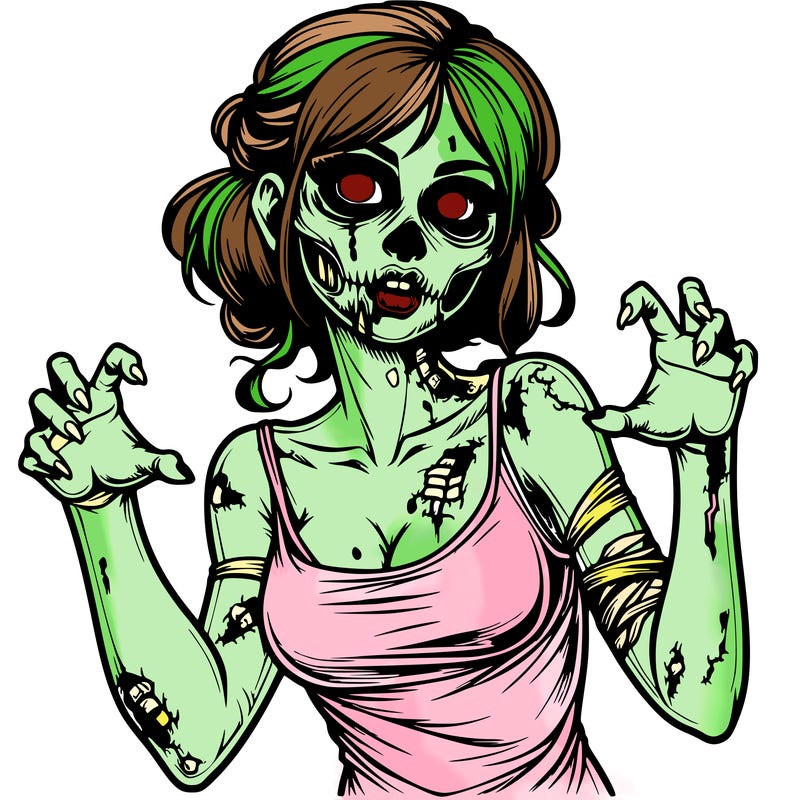 realistic zombie girl