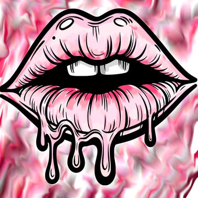 lips that look realistic and drip