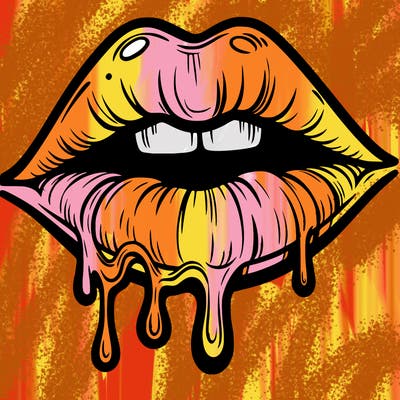 lips that look realistic and drip