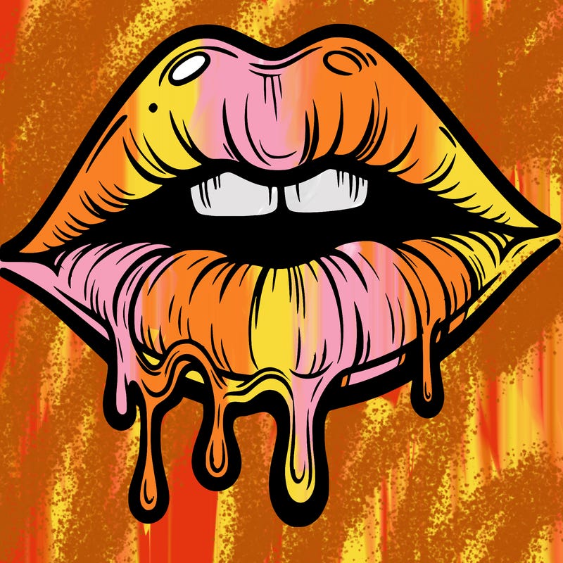 lips that look realistic and drip