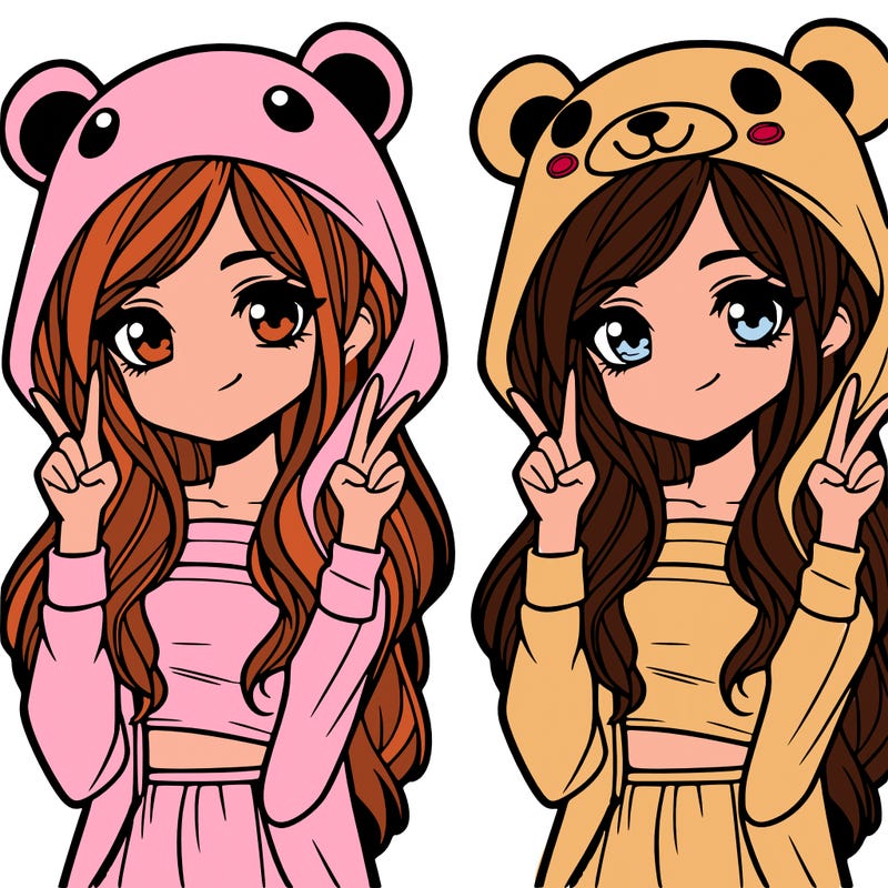 teen girl in animal costume