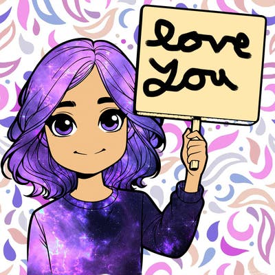 realistic girl holding up a sign