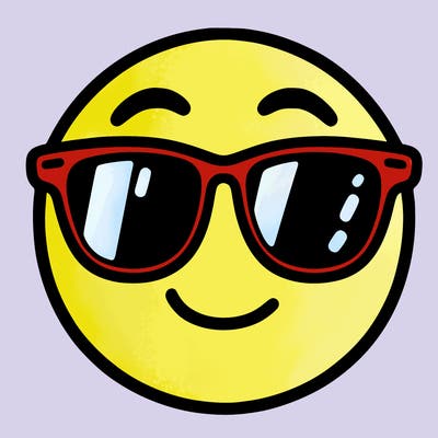 emoji with sunglasses