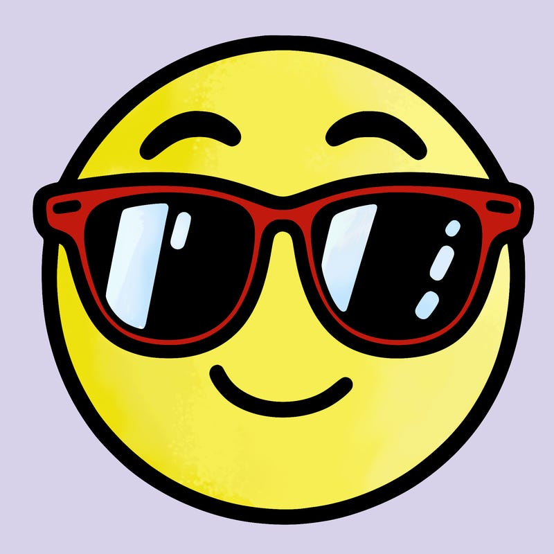 emoji with sunglasses