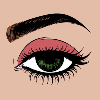 eye closed realistic