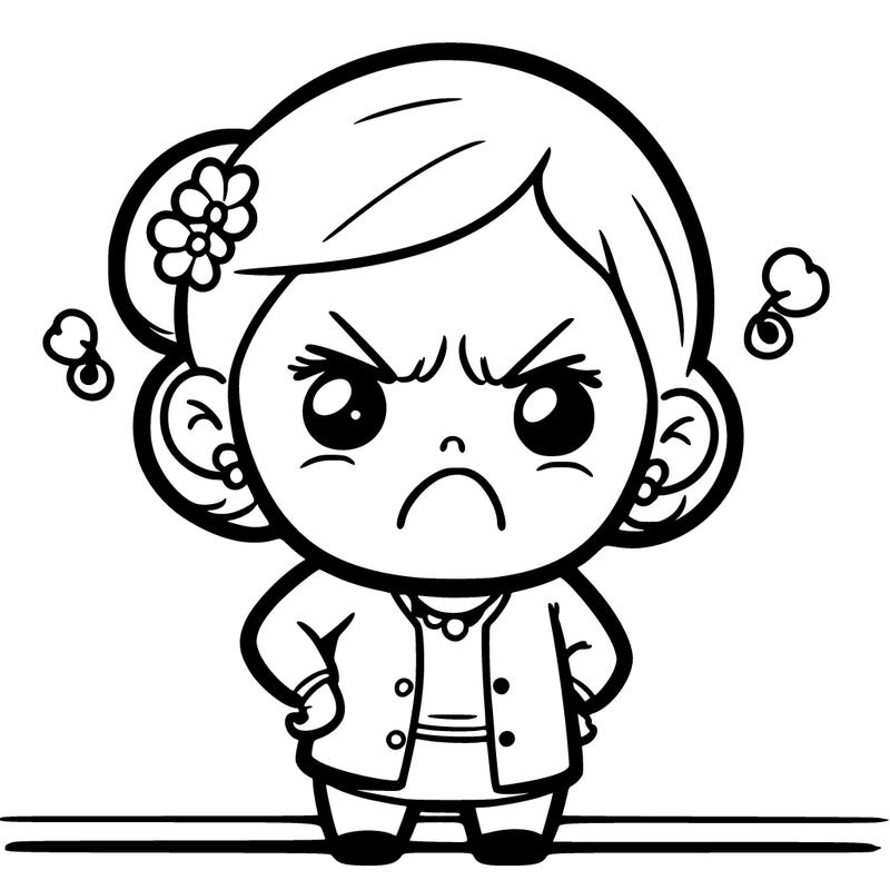 grandma in a bad mood