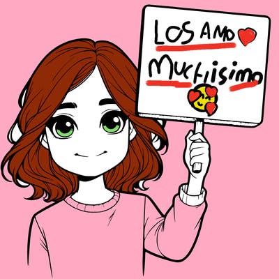 realistic girl holding up a sign