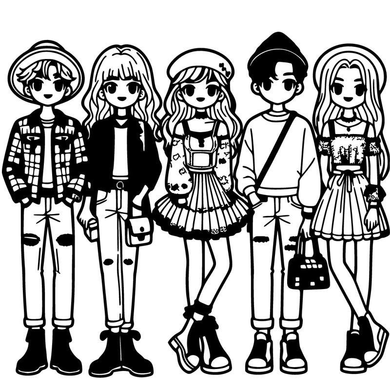 friend group with good fashion outfits