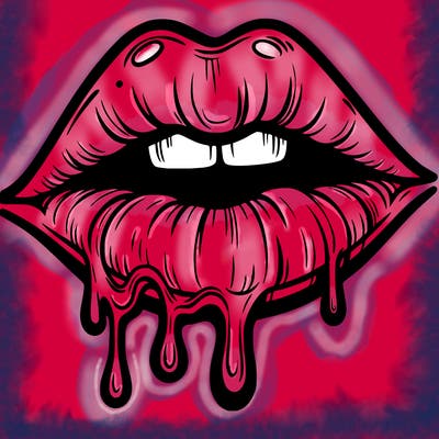lips that look realistic and drip