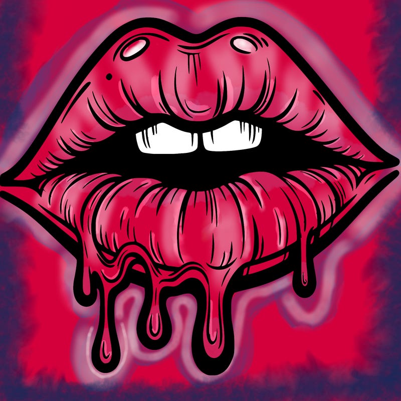 lips that look realistic and drip