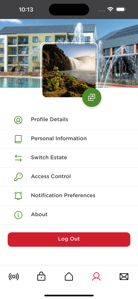 Balwin - User profile and account settings screen of the Balwin property management app