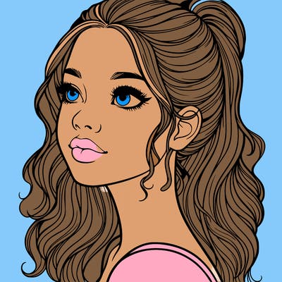 beautiful realistic girl