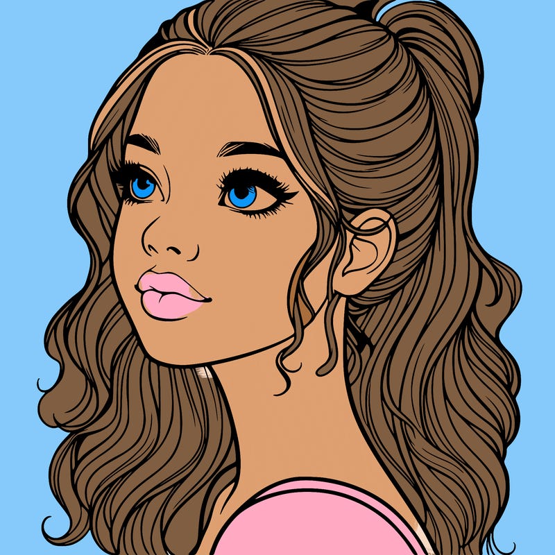 beautiful realistic girl