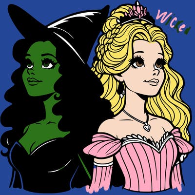 'elphaba and glinda (realistic)