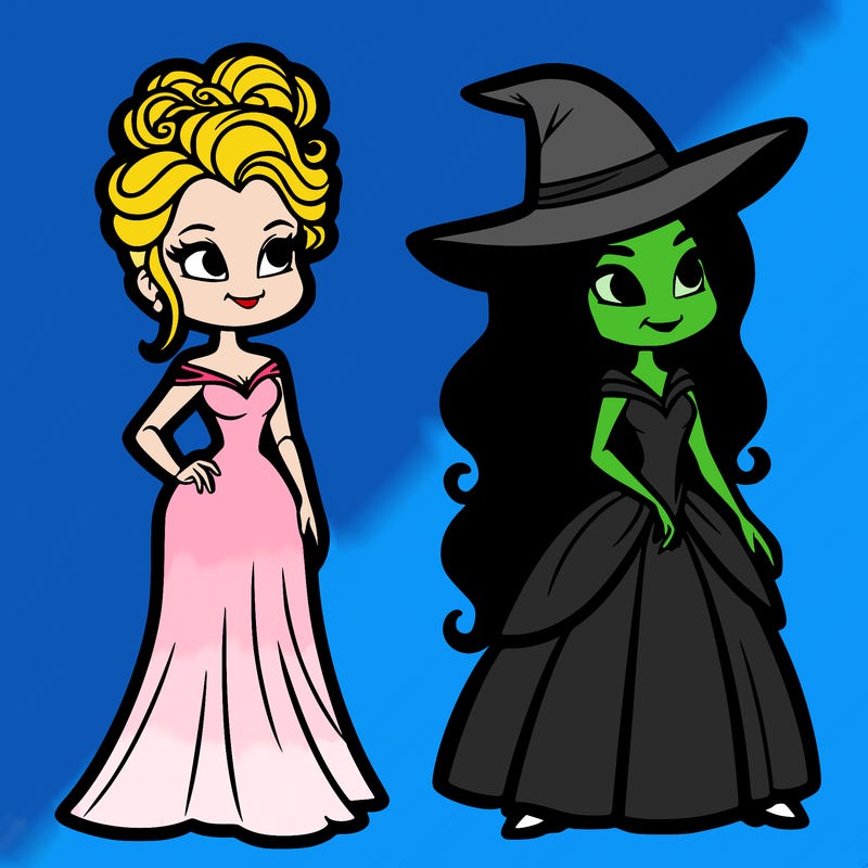 elphaba and glinda realistic