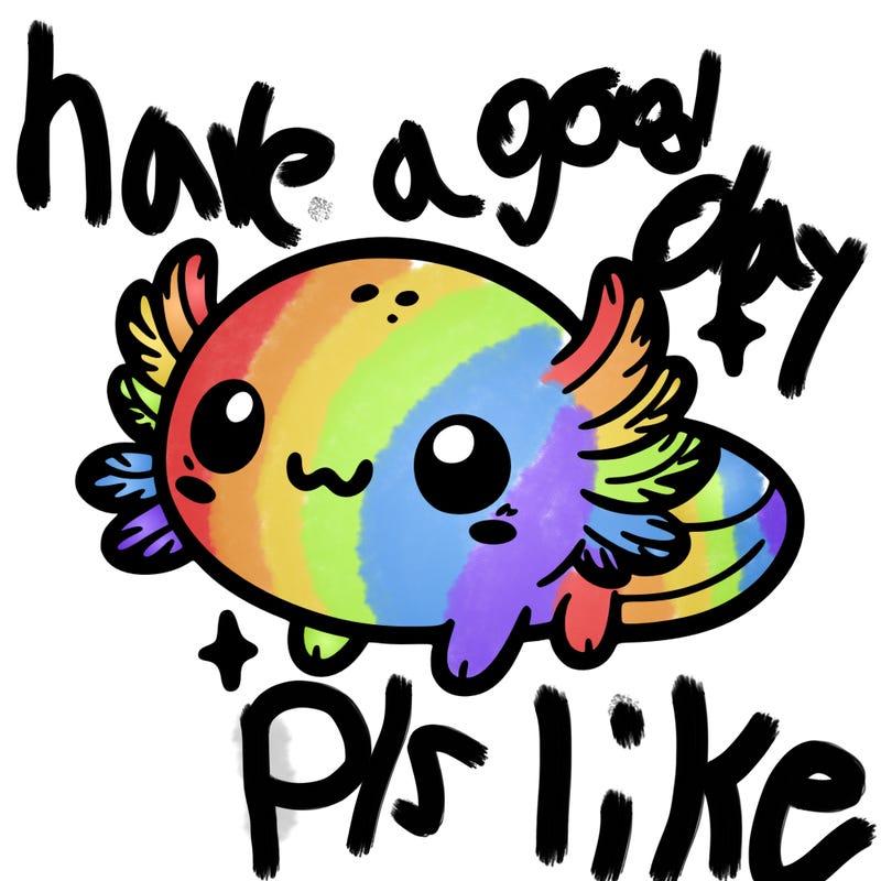 cute easy baby axolotl