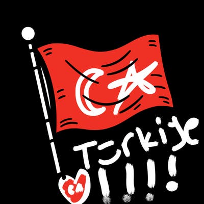 blank flag with straight