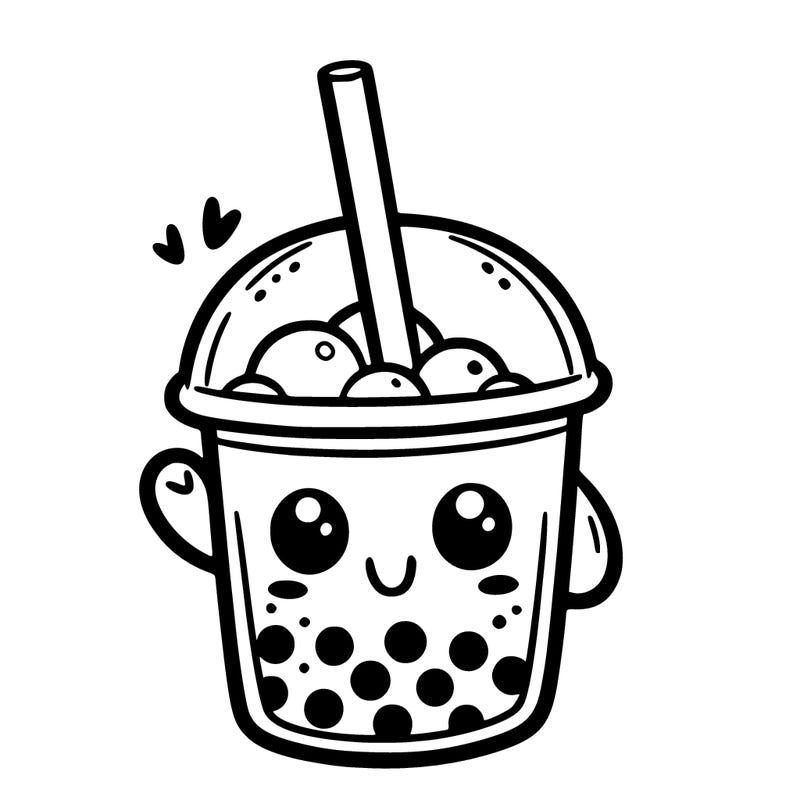 boba with staw