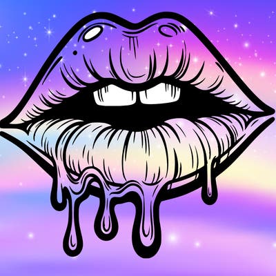 lips that look realistic and drip