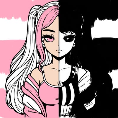 realistic girl split